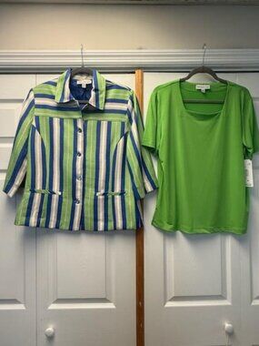 Southern Lady Jacket (NWOT) & Blouse (NWT) - Sz M